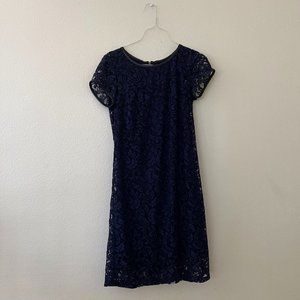 Laundry by Shelli Segal Women Blue Lace Dress